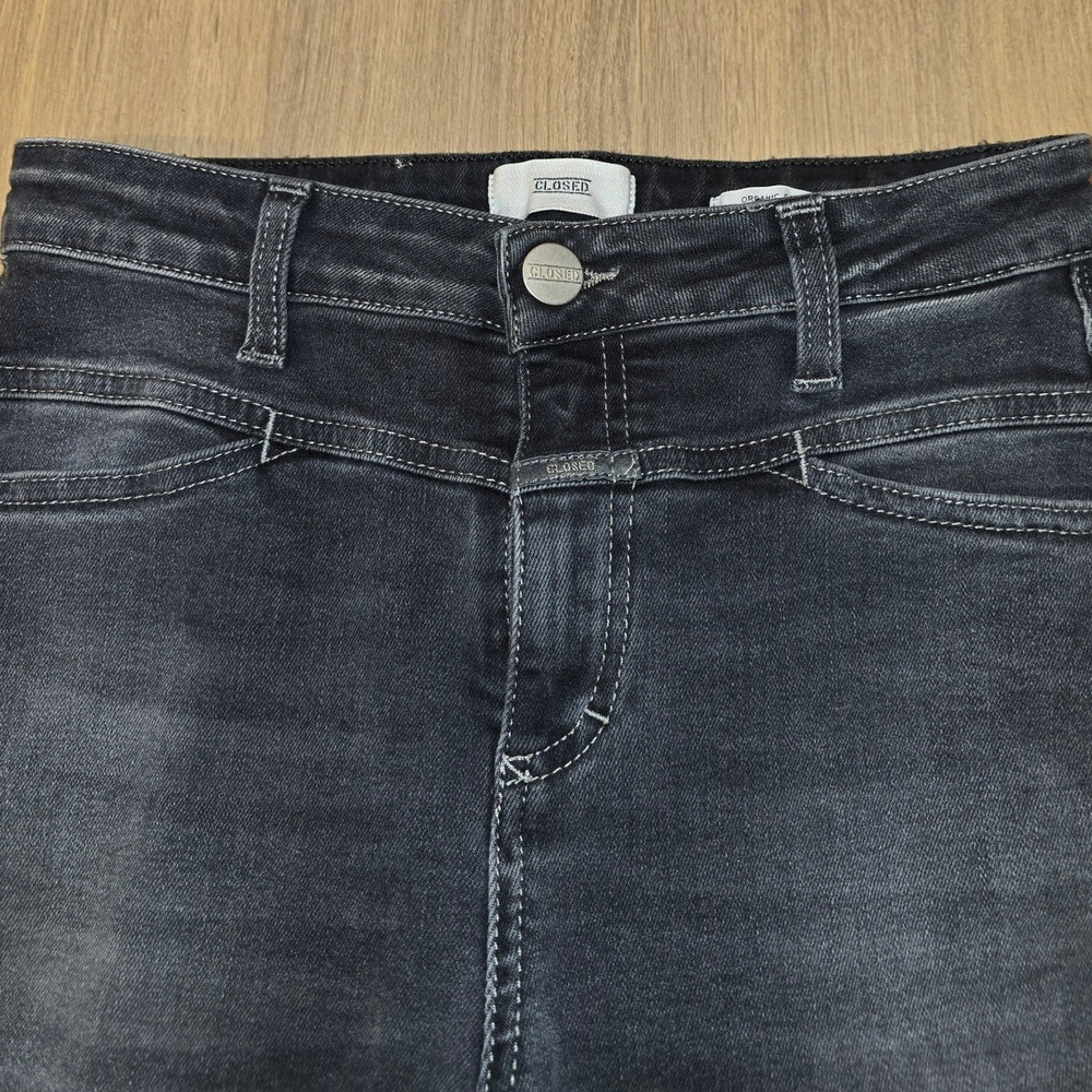 Closed A Better Blue Skinny Jeans‎ Organic Cotton Faded Black Made in Italy 25